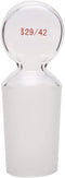 Glass Penny Head Hollow Stopper for 29/42 Outer Joint Glass, Closed Bottom (1 Pcs)