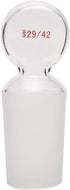 Glass Penny Head Hollow Stopper for 29/42 Outer Joint Glass, Closed Bottom (1 Pcs)
