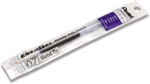 Pentel Refill Ink for EnerGel Liquid Gel Pen, 0.7mm Blue Ink, Value Set of 10 Refills