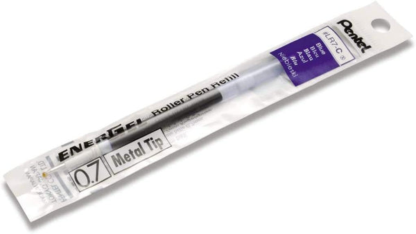 Pentel Refill Ink for EnerGel Liquid Gel Pen, 0.7mm Blue Ink, Value Set of 10 Refills