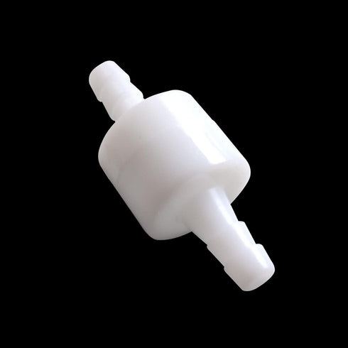 2PCS 1/4" Check Valve Hose Barb, One Way Inline Non Return for Fuel Oil Water Gas Air Pump with 4PCS Clamps