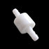 2PCS 1/4" Check Valve Hose Barb, One Way Inline Non Return for Fuel Oil Water Gas Air Pump with 4PCS Clamps