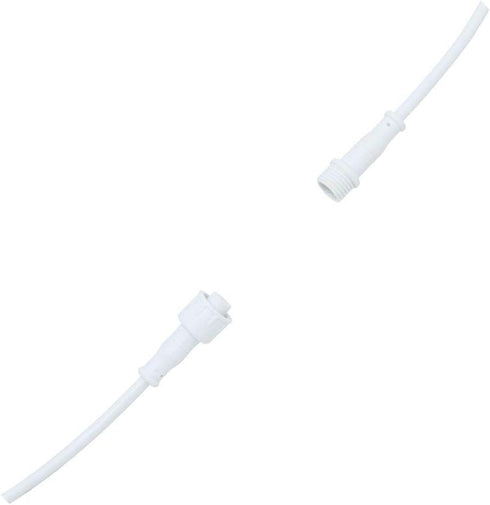 Waterproof Extension Cable, IP65 LED Connector Cable 2 Pin Female and Male, Length 6.7 inch, 2 Pair