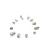 #2-56 #4-40 #6-32 UNC Stainless Steel Internal Hex Drive Cup Point Set Screws Assortment Kit