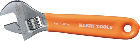 Klein Tools O5064 Adjustable Wrench, Extra-Capacity Jaw, Forged Heat-Treated Alloy Steel, SAE,
