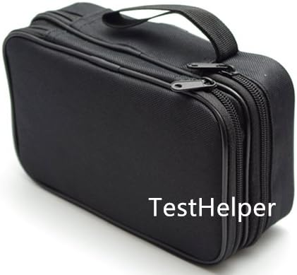 TH19 Double Layered Padded Zipper Soft Case with Wrist Strap for Multimeter Meter