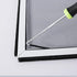 FLYZZZ Window Screen Spline, 0.175" x 100' Round Black Retainer Spline for Window Screen Repair