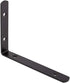 4 Pack 4.3x6'' Corner Bracket Shelf Bracket,Heavy Duty Black Stainless Steel L Corner Brace,Right Joint Angle Brackets
