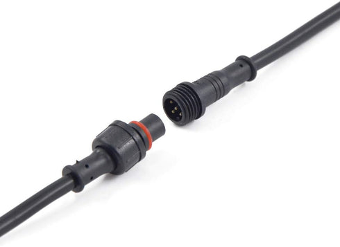 5Pairs 5pin Black Electrical Connector, LED Connector for LED Lights, 20cm Extension Cable