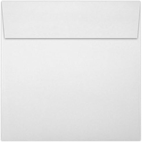 LUXPaper Square Invitation Envelopes | Peel & Press | 6 1/4" x 6 1/4" | Bright White | 70lb. Text | 50 Qty by LUXPaper