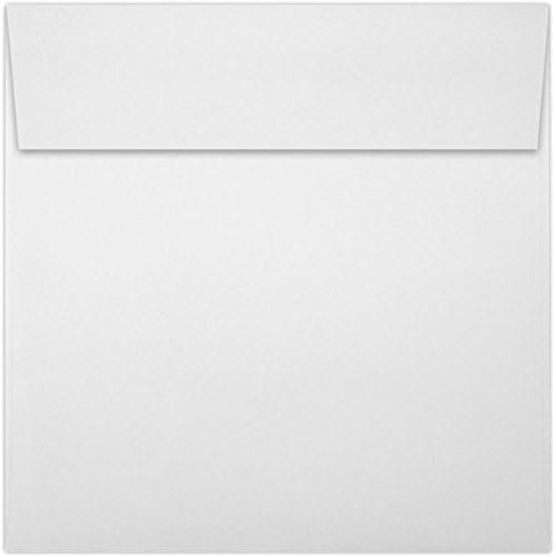 LUXPaper Square Invitation Envelopes | Peel & Press | 6 1/4" x 6 1/4" | Bright White | 70lb. Text | 50 Qty by LUXPaper