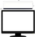 Yocoolfun 2 Mount,18 Pieces Monitor Memo Board Top Monitor Sticky Note Holder,Universal Transparent Sticky Notes Memo