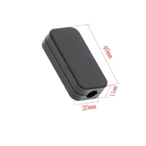 Waterproof Electrical Project Case, Power Junction Box with Cover, Black Plastic (40 x 20 x 11mm), 10 Pack