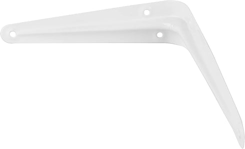 ZOENHOU 24 Packs White Shelf Brackets, 12 x 10 Inch Heavy-Duty Metal Steel Corner Brackets with Screws for Wall Shelves