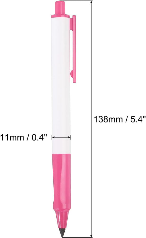 PATIKIL Inkless Pencil, 12 Pack Eternal Pencil Forever Pencils Replaceable Nib Magic Pencils for Writing Drawing Office Supplies, Pink by PATIKIL