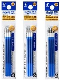 Pilot Gel Ink Refills for FriXion Ball 3 Gel Ink Multi Pen & FriXion Ball Slim 038 Gel Ink Pen, 0.38mm, Blue Ink, 3 Packs 9 refills total Value Set by Pilot