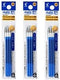 Pilot Gel Ink Refills for FriXion Ball 3 Gel Ink Multi Pen & FriXion Ball Slim 038 Gel Ink Pen, 0.38mm, Blue Ink, 3 Packs 9 refills total Value Set by Pilot