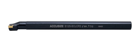 Accusize Industrial Tools 3/4'' x 10'' Overall Length, RH SCLCR Indexable Boring Bar with CCMT32.5 Inserts