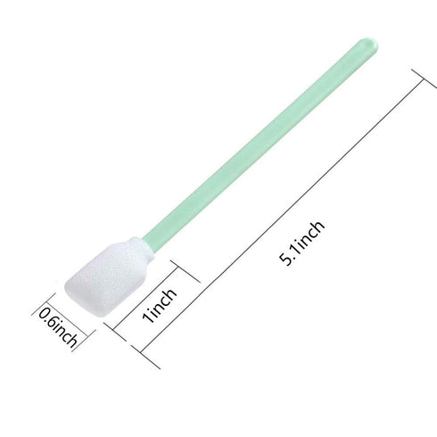 200 PCS Professional Foam Cleaning Swab Sticks - Dust-Free Cleaning Sponge Tip Swabs for Lab & Optical Equipment