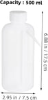 2pcs Luxshiny Plastic Wide Mouth Wash Bottles Portable Squeeze Design for Smooth Watering Lightweight and Chemical