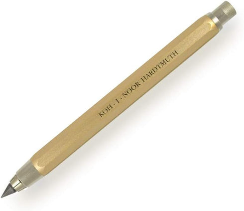 Koh-I-Noor 5.6mm Diameter Mechanical Clutch Lead Holder Pencil, Gold