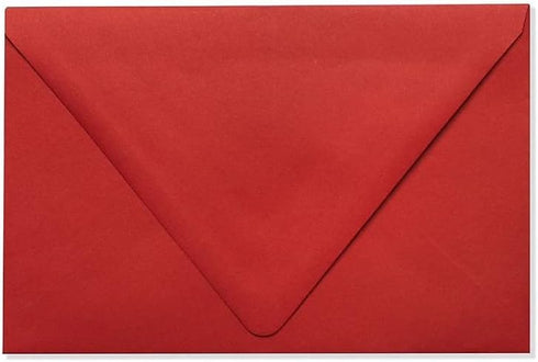 LUXPaper A9 Contour Flap Invitation Envelopes | 5 3/4" x 8 3/4" | Ruby Red | 80lb. Text | 50 Qty