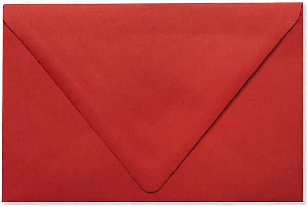 LUXPaper A9 Contour Flap Invitation Envelopes | 5 3/4" x 8 3/4" | Ruby Red | 80lb. Text | 50 Qty