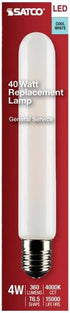 Satco 23173-4T6.5/LED/FR/940/120V/E17 Tubular Exit Light Bulb
