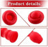 10Pcs Red Caulk Cap, Universal Fit Caulk Tube Sealing and Preserving Latex Caps for Adhesive Caulk