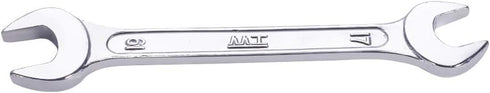 Utoolmart Double Open End Wrench, 185mm Length, 17mm x 19mm, 45# Carbon Steel, Chrome Plated Repairs Tool