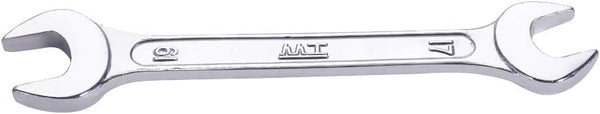 Utoolmart Double Open End Wrench, 185mm Length, 17mm x 19mm, 45# Carbon Steel, Chrome Plated Repairs Tool