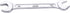 Utoolmart Double Open End Wrench, 185mm Length, 17mm x 19mm, 45# Carbon Steel, Chrome Plated Repairs Tool