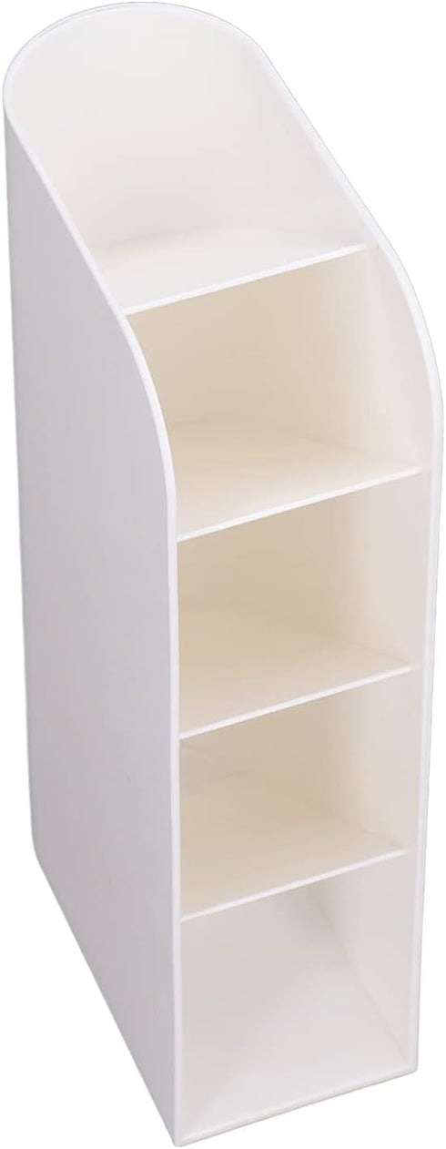 Zerodis Vertical Pen Organizer - White Desk Organizer Pen Holder for Office, School, Home & Art Supplies