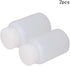 Othmro 2Pcs 100ml Empty Plastic Bottles, Wide Mouth Laboratory Reagent Bottles for Sample Sealing Liquid Storage (White