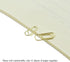 HAHIYO 50 Pack Sturdy Paper Clips, 0.59 inches Length Heavy Duty Rust Proof Reusable Metal Bright Gold