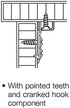 Set 4 Noval K Extended Steel Bed Fitting