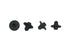 Travel Chair Anti-Sink Disc Feet Set of 4 for Shock Cord Camping Chairs -