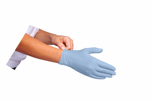 Curad Nitrile Exam Gloves, Durable, Powder Free, Chemical Resistant, 100 Count