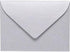 LUXPaper #17 Mini Envelopes, 2 11/16" x 3 11/16", Silver Metallic, 50 Qty