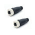 2Pcs M12 8 Pin Female Circular Connector, A Code IP67 Waterproof Field Assembly Wireable Sensor Straight Type Adapter