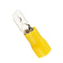 Baomain 1/4" Male Quick Disconnects - Vinyl Insulated Spade Wire Connector Electrical Crimp Terminal 12-10 AWG (Pack of