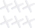 Joywayus 5/16" Plastic Hose Barb Fitting, Barbed Equal 4 Way Pipe Fittings Tube Adapter (Pack of 6)
