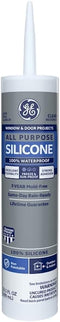 GE All Purpose Silicone Caulk, 100% Waterproof Sealant, Stronger Adhesion, 10 oz Cartridge, Clear, Pack of 1