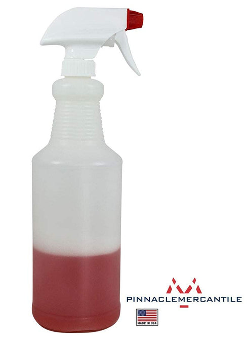 Pinnacle Mercantile Plastic Spray Bottles - Leak Proof Technology, Empty 32 oz, Pack of 10, Made in USA
