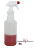Pinnacle Mercantile Plastic Spray Bottles - Leak Proof Technology, Empty 32 oz, Pack of 10, Made in USA