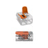 WAGO 221-412/VE00-2500 221 Series 2 Conductor AWG 24 – 12 Transparent Body Connector with Levers (50 Items)