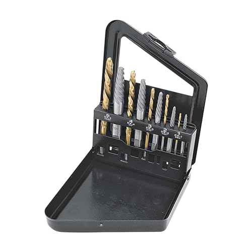 10 Screw Extractor and Left Hand Drill Bit Set Titan 16013
