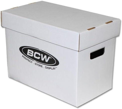 BCW Magazine/Document Storage Box, Durable Cardboard Filing Box, 1-Pack