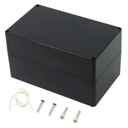Zulkit Junction Box, IP65 Waterproof Dustproof ABS Plastic Electrical Box, Black 7.9 x 4.7 x 4.4 inch