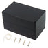 Zulkit Junction Box, IP65 Waterproof Dustproof ABS Plastic Electrical Box, Black 7.9 x 4.7 x 4.4 inch